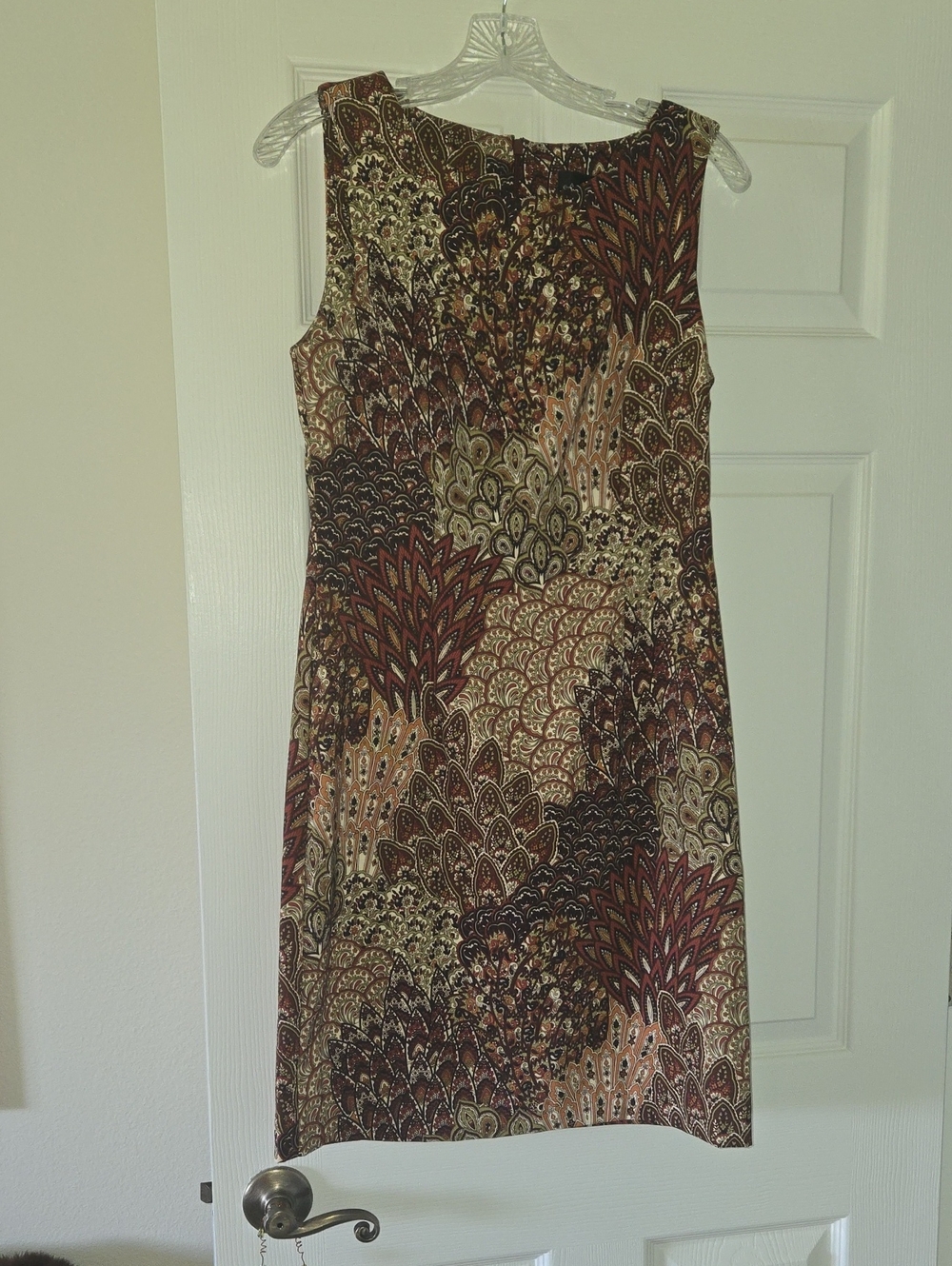 Connected Apparel Fitted Sleeveless Shift Dress